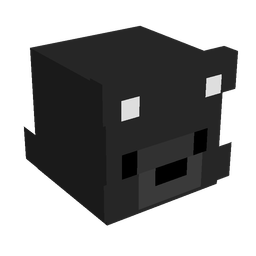 Black skin: head render