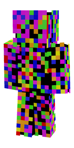 Black skin: body, back render