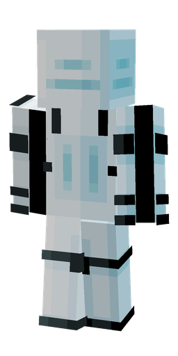 Blue skin: body, back render