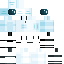Blue skin: raw texture render