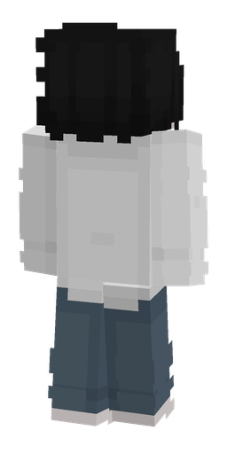 Black skin: body, back render