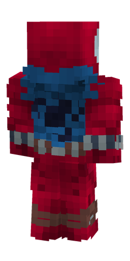 Blue skin: body, back render