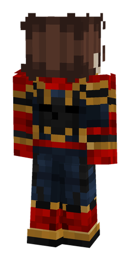 Black skin: body, back render
