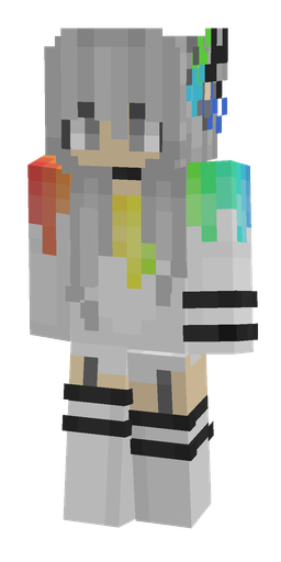 Gray skin: body, front render