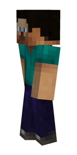 Black skin: body, left side render