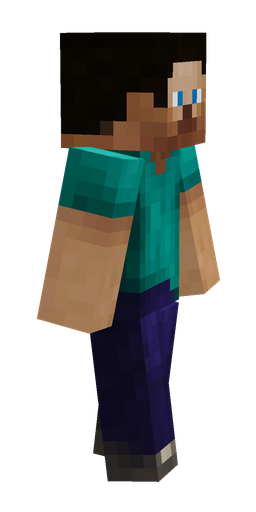 Black skin: body, right side render