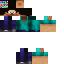 Black skin: raw texture render