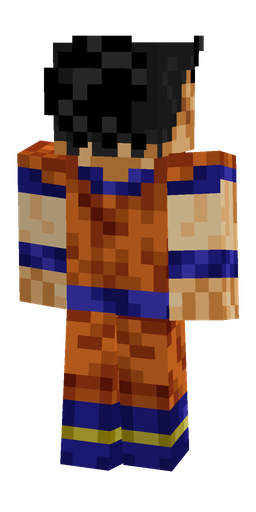 Blue skin: body, back render