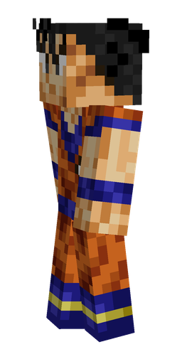 Blue skin: body, left side render