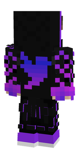 Black skin: body, back render