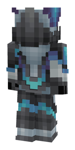 Black skin: body, back render
