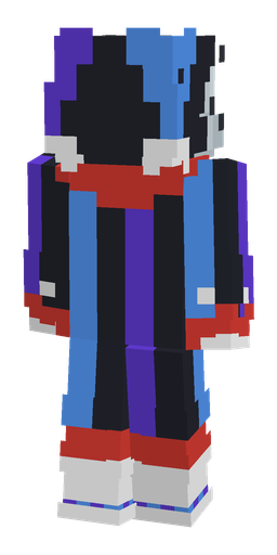 Black skin: body, back render