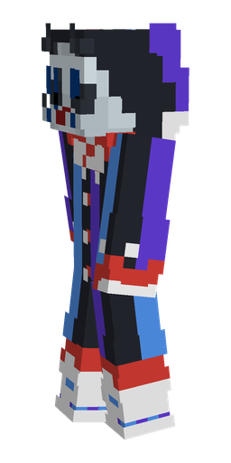 Black skin: body, left side render