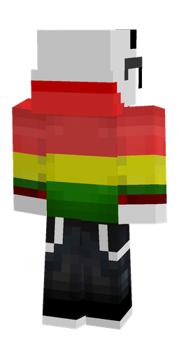 Black skin: body, back render