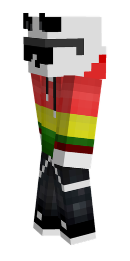 Black skin: body, left side render