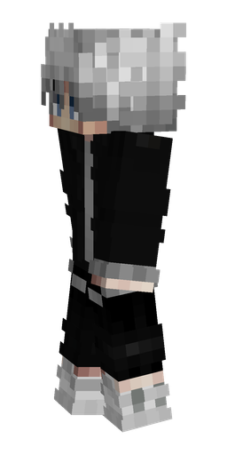 Black skin: body, left side render
