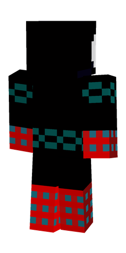 Black skin: body, back render