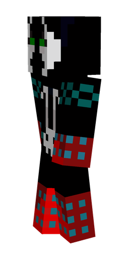 Black skin: body, left side render