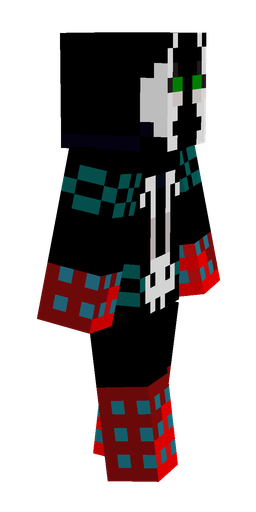 Black skin: body, right side render