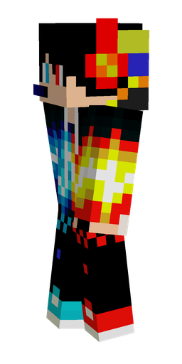 Black skin: body, left side render