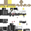 Black skin: raw texture render