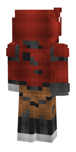 Black skin: body, back render