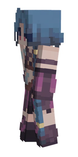 Black skin: body, left side render