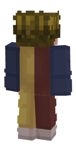 Blue skin: body, back render