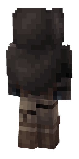 Black skin: body, back render