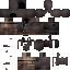 Black skin: raw texture render