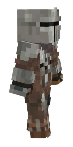 Brown skin: body, right side render