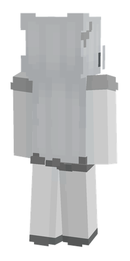 Blue skin: body, back render