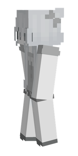 Blue skin: body, left side render