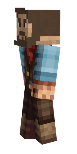 Blue skin: body, left side render