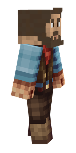 Blue skin: body, right side render