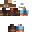 Blue skin: raw texture render