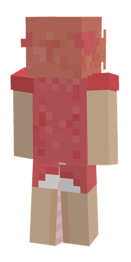 Orange skin: body, back render