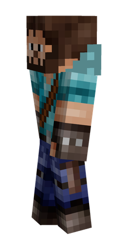 Black skin: body, left side render