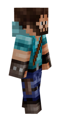 Black skin: body, right side render