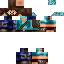 Black skin: raw texture render