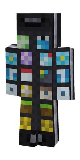 Black skin: body, front render