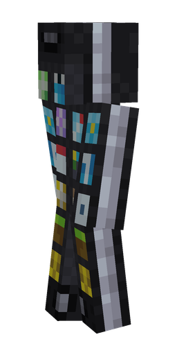 Black skin: body, left side render