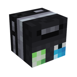 Black skin: head render