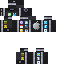 Black skin: raw texture render
