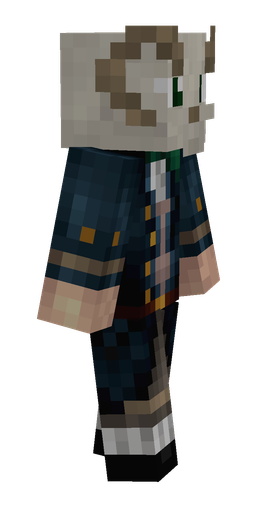 Black skin: body, right side render