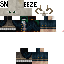 Black skin: raw texture render