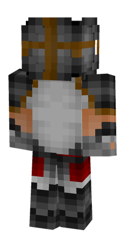 Black skin: body, back render