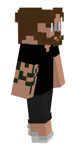 Black skin: body, right side render