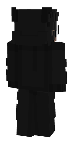 Black skin: body, back render