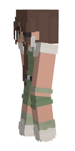 Brown skin: body, left side render